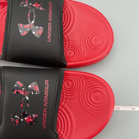 NEW Under Armour Men’s Ignite Select Graphic Slide Sandals Red/Black Size 13 - Picture 7 of 10